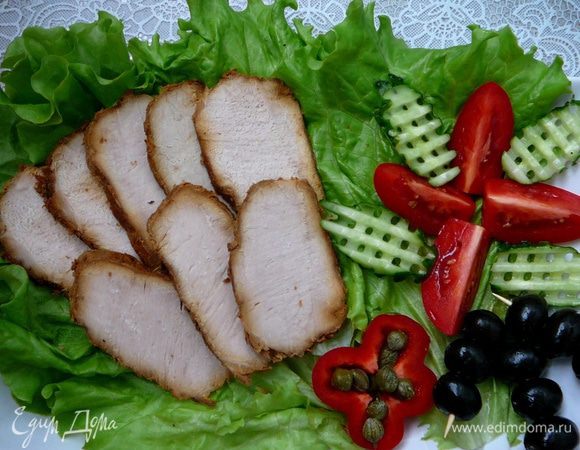 Готовое мясо хорошо охладить и нарезать тонкими ломтиками. Приятного аппетита!!!