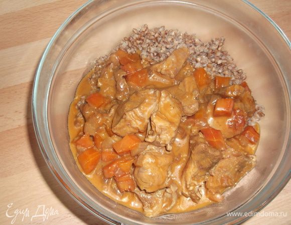 Подаём с гречкой или кто как любит, приятного апетита!