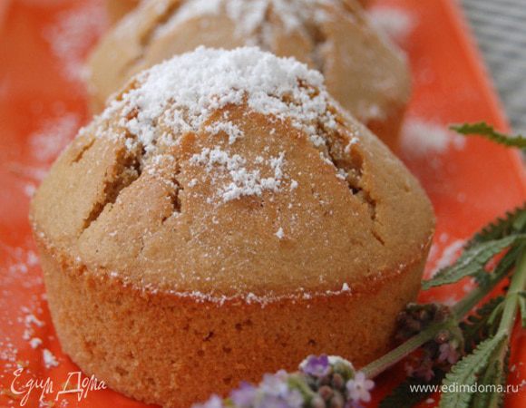 Остывшие кексики присыпать сахарной пудрой.Приятного аппетита!