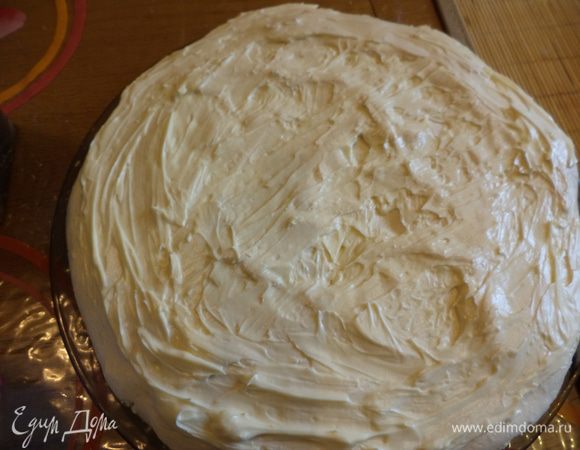 промазываем кремом