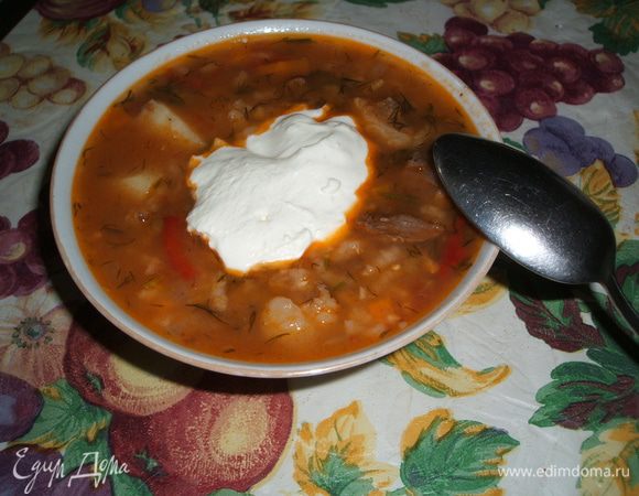 Подавайте суп с кефиром, сметаной или с несладким йогуртом. Можно добавить листики базилика. Приятного аппетита!