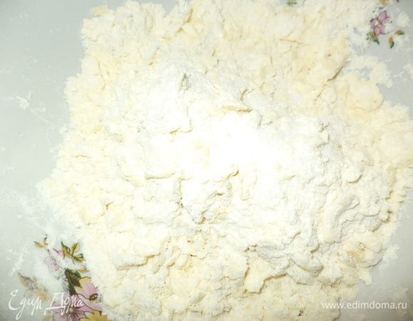 масло перетереть с мукой 1,5 стакана ) 
