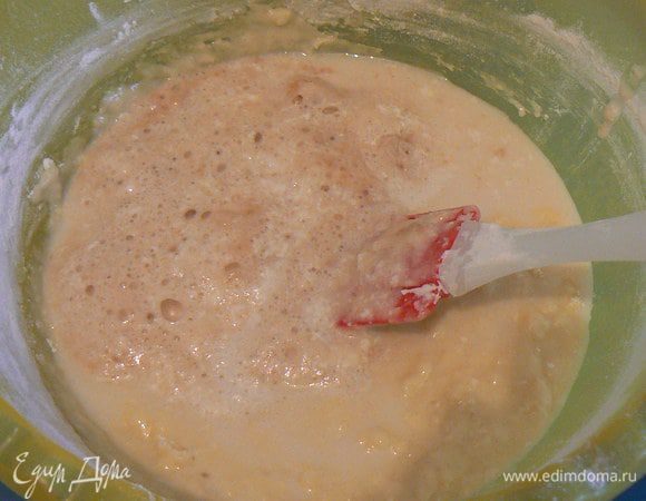 дрожжи с молоком,