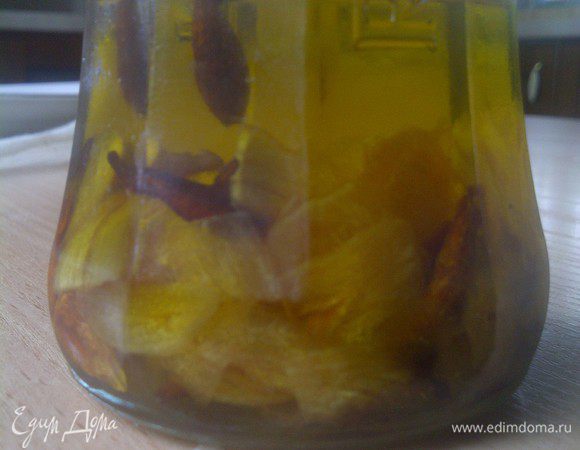 я брала остренькое масло собственного приготовления. 