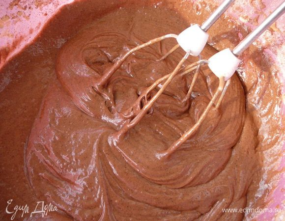 Шоколадное тесто готово.