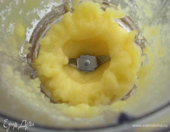 Яблоки пюрировать. 