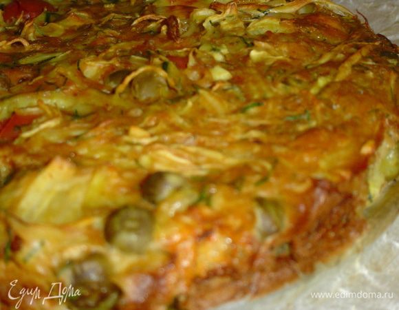 Выкладываем в форму, смазанную маслом и выпекаем при 180 гр. 30-40 минут.