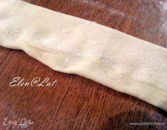 Теперь надо нашу полоску хорошо приплюснуть.