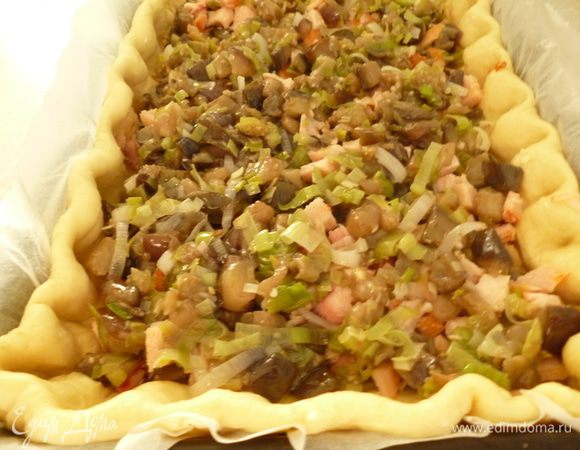 Затем часть баклажан.