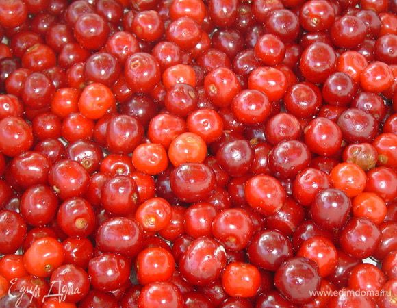 Вишни моем, удаляем косточки (можно использовать замороженную вишню)