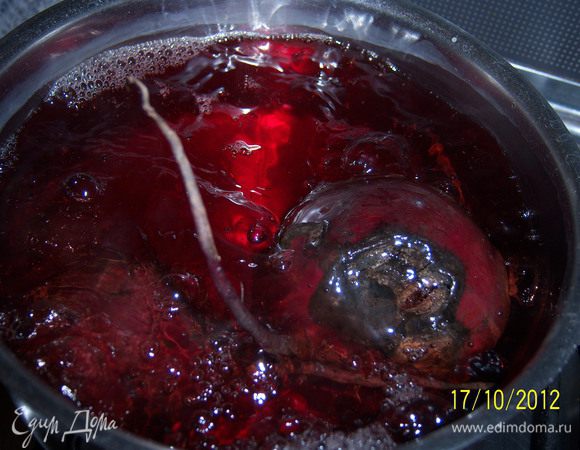 сварить свеклу не снимая шкурки