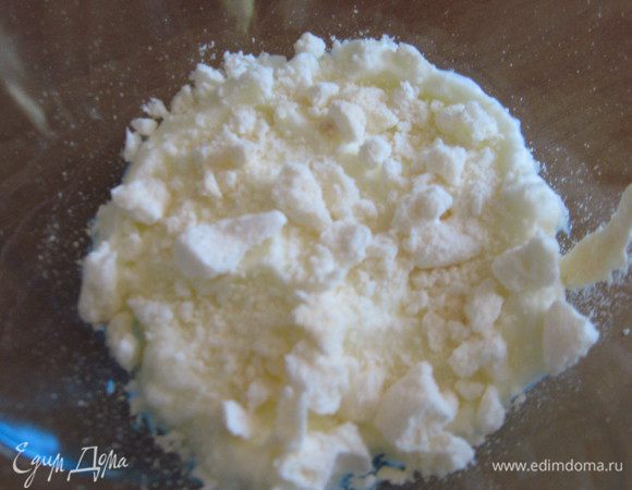 затем слой измельчённого безе