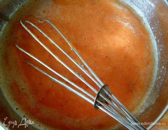  и соединить с персиковой массой,добавить если нужно сахар по вкусу.
