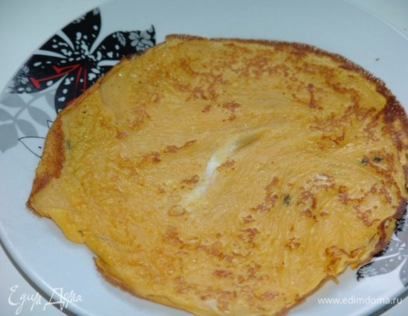 Должно получиться 7-8 блинов.