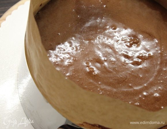 Выложить мусс на грушевый слой и поставить десерт в холодильник на 3 часа!