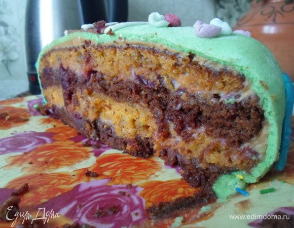 Тортик получился очень вкусным. Приятного аппетита!!!