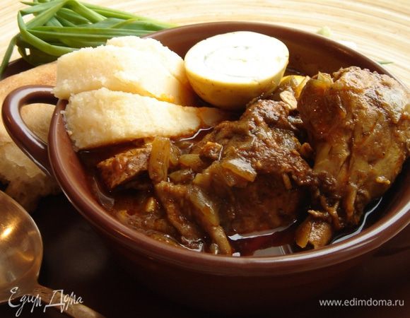 Подать халия с гоми, свежими овощами и травами. Приятного аппетита!