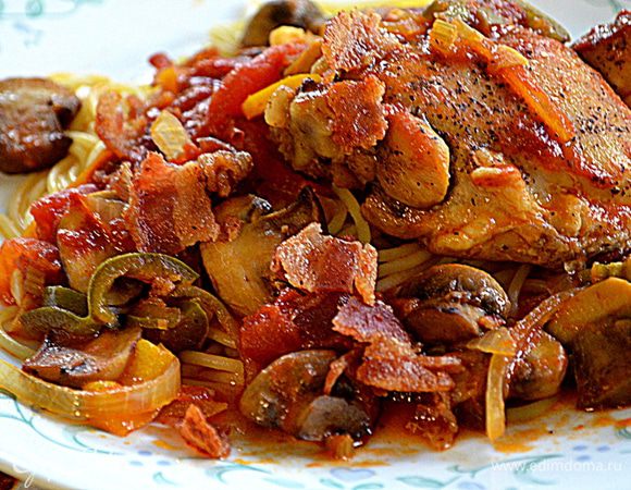 Подаем с гарниром и со свежей петрушкой по желанию. Приятного аппетита.