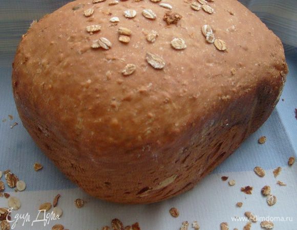 Поставить программу выпечки "Белый хлеб" или "Французский хлеб", размер буханки - 750 г, корочка - темная. 