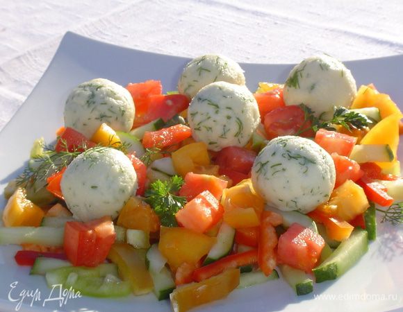 Сверху посыпаем зеленью и наслаждаемся!