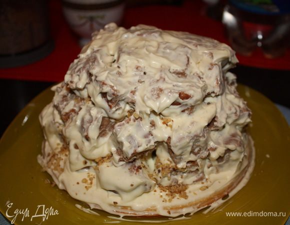 Получается вот такая горка. Ставим в холодтльник на 1,5 часа.