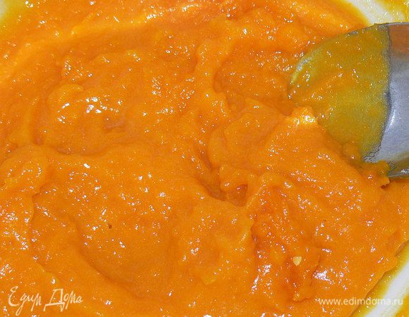 тыкву испечь в микроволновке,пюрировать