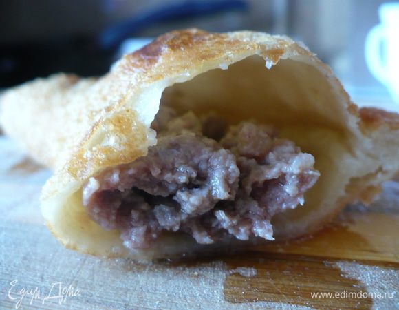 Тут специально так сфотографировала, что бы показать какое тесто получилось после жарки..