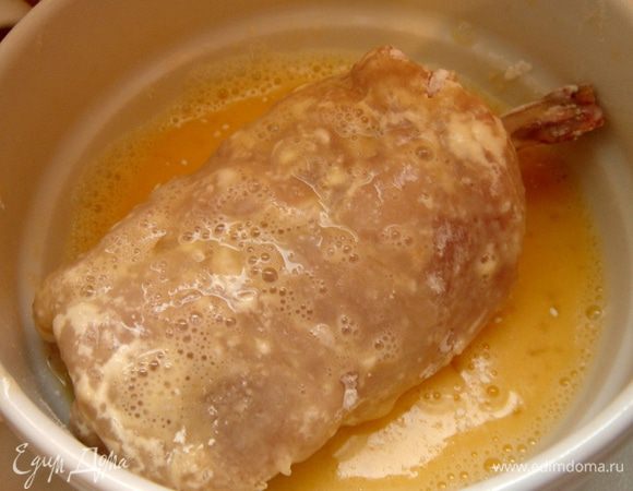 Затем — в яйце.