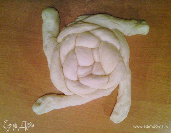 Теперь, в обратную сторону подворачиваем оставшиеся хвостики.