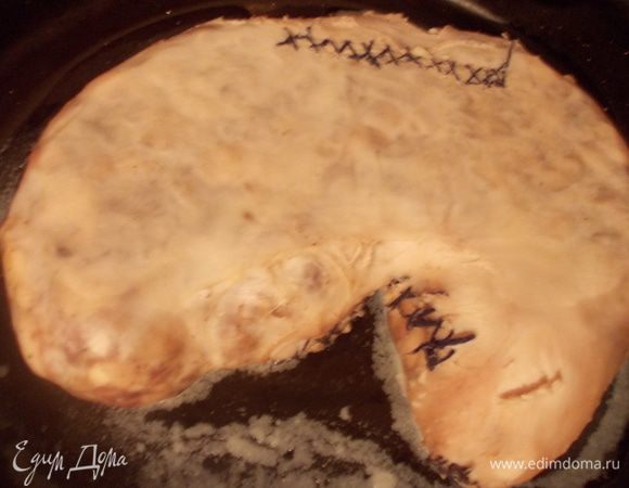 Затем поставить его в духовку на пол часа при 200С. Затем снова остудить.