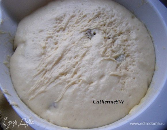 Уберем в шкаф для расстойки примерно на час. Оптимальная температура - 25 градусов