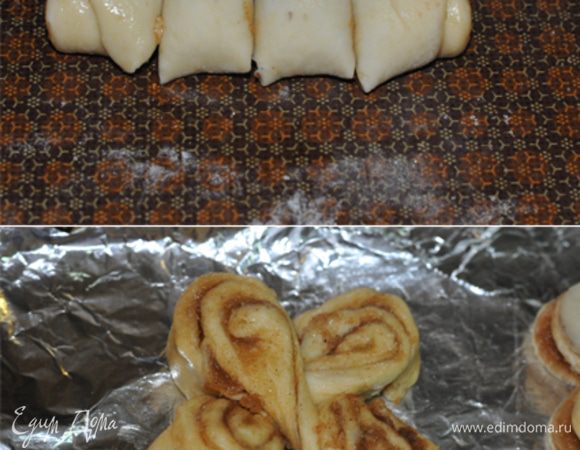 А если разрезать на 4 части — другой цветок или бабочка...