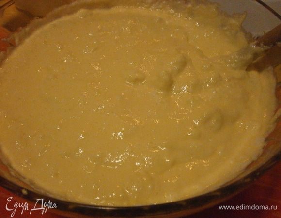 Вымешиваем до пышной однородной массы.