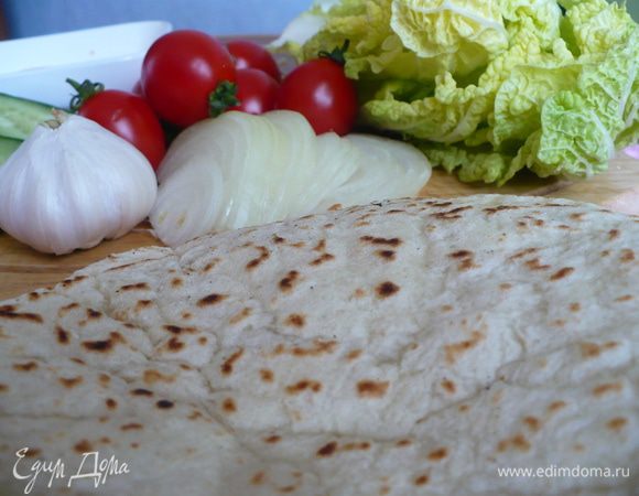 Я пекла на блинной сковородке. На 4 из 6 мощности.  Как появятся пузырики, перевернуть. Следить за лавашиками!! Они румянятся моментально
