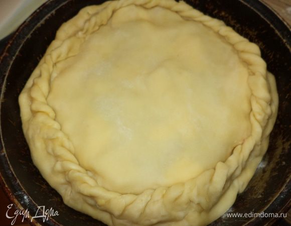 пирог защипать косичкой