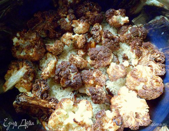 затем на очереди слой из цветной капусты