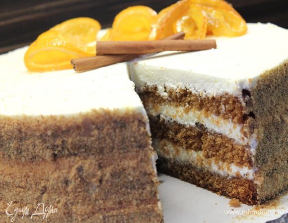 Мои комментарии -  рецепт привела с моими изменениями. Не стала давать и собственно, сама делать апельсиновый мармелад, просто заменила готовым джемом. Сахар убавила  в муссе в два раза, не представляю насколько же он мог быть еще слаще....Ужас! В рецепте даны опечатки и некоторая путаница, поступила по своему усмотрению, полагаясь на опыт...в частности, для мусса предлагалось взбить желтки яиц, я так и не поняла куда их и как с ними поступать дальше) в комментариях самой Кати упоминается белый шоколад, но в самом рецепте его не было, а был плюс ко всему желатин...а исключила его и желтки, заменив стабилизацию мусса шоколадом... И даже сейчас на свой вкус я бы убавила сахар в  самом бисквите, но все кто ели,сказали что все супер!)...не знаю...на вкус и цвет!...как обычно...)