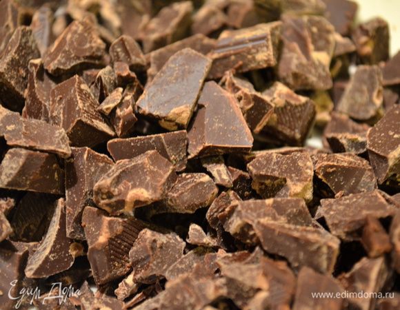 шоколад мелко нарубить