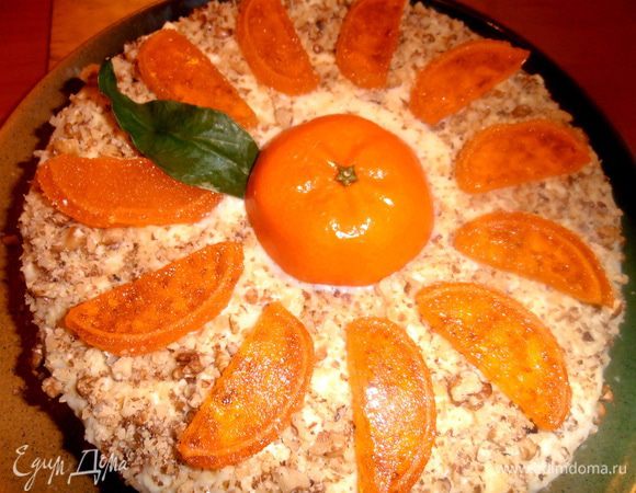 Вот в таком минимализме украсила торт!