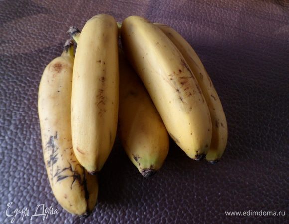В это время берем переспевшие бананы