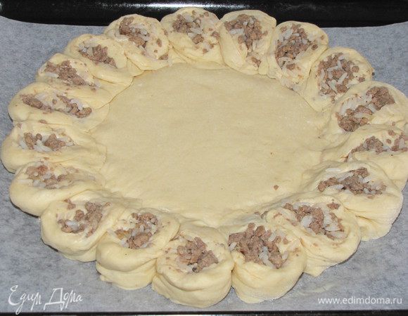 Развернем сегменты, форимруя лепестки.