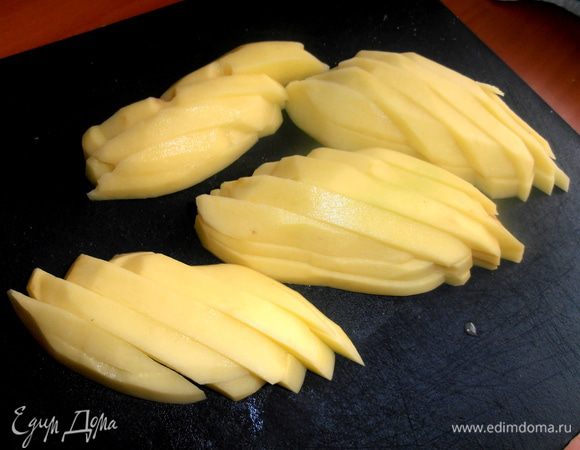 Затем на полулепестки...