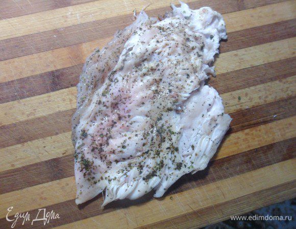 Мясо отбить.