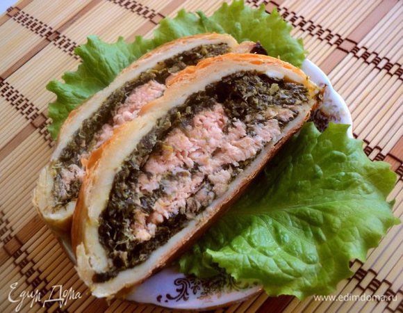 Подавать, порезав на кусочки. Приятного аппетита!