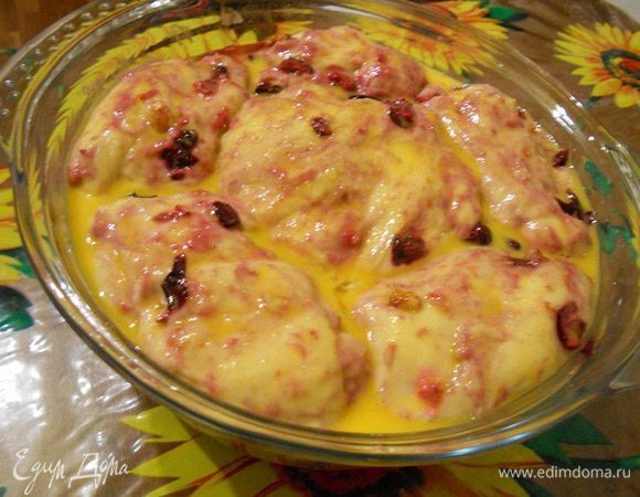 Выпекать при температуре 155-160 градусов около 1 часа.