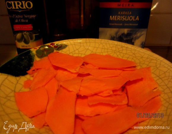 батат нарезать тонкими полосками