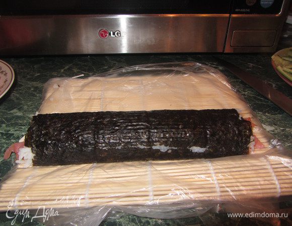 Разверните циновку.