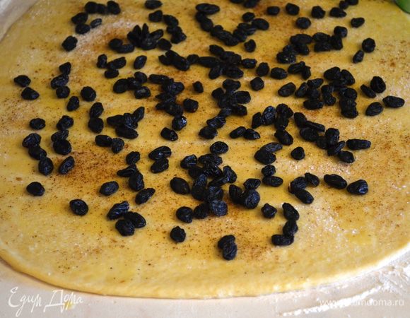 изюм распределить на тесте