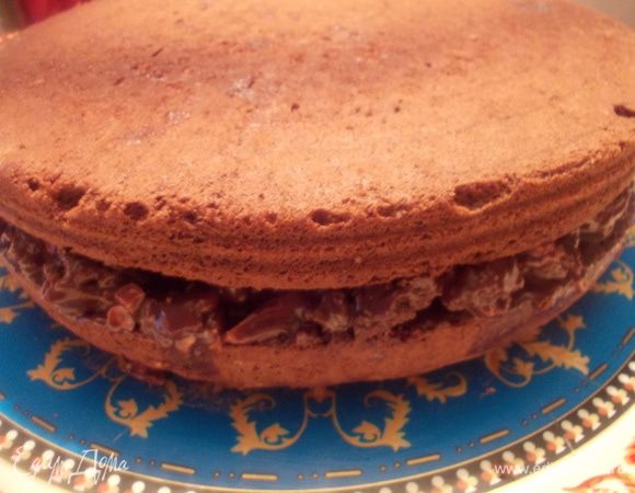 Накрыть вторым коржом.ждать 