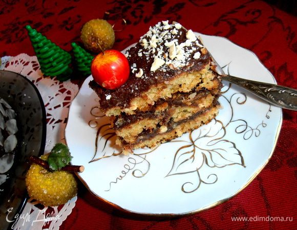 Торт совсем не тяжёлый по вкусу и приготовлению, всё получилось сочетаемо. Угощайтесь!!!